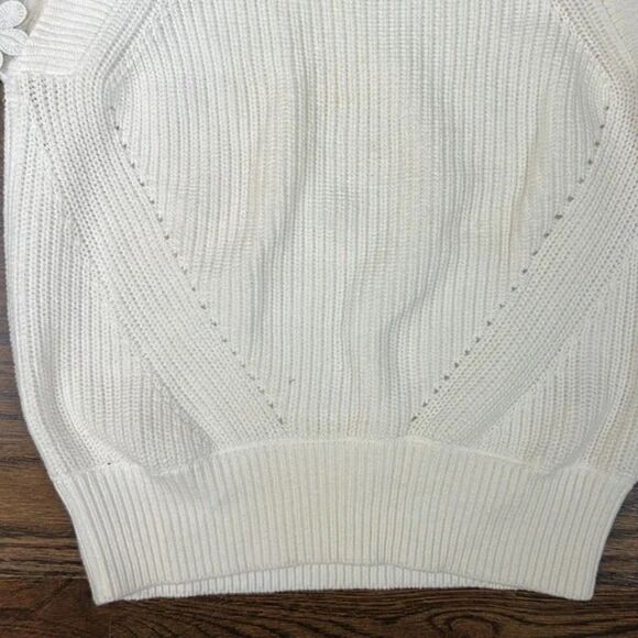 NWT FRENCH CONNECTION Juliet Mozart Caballo Puff Sleeve Sweater 100% cotton - Picture 9 of 9